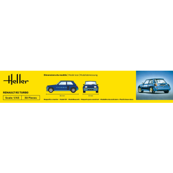 Renault R5 Turbo - Starter Kit Heller 56150
