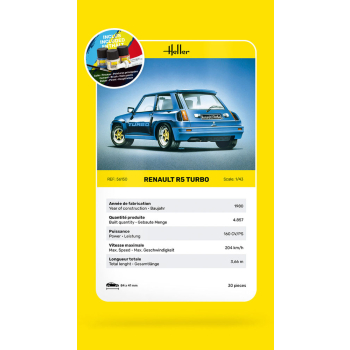 Renault R5 Turbo - Starter Kit Heller 56150