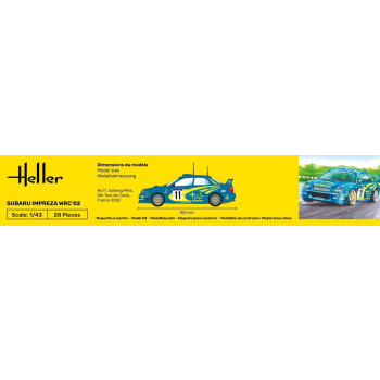 Subaru Impreza WRC'02 - Starter Kit Heller 56199 Subaru Impreza WRC'02 - Starter Kit Heller 56199