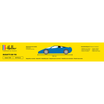 Bugatti EB 110 - Starter Kit Heller 56738 Bugatti EB 110 - Starter Kit Heller 56738