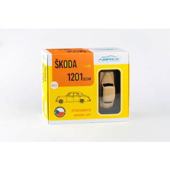 Skoda 1201 (1956) Beige Taxi Kit 1:43 - ABREX