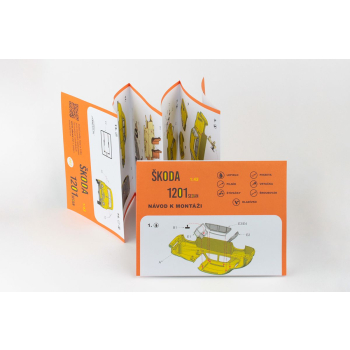 Skoda 1201 (1956) Beige Taxi Kit 1:43 - ABREX