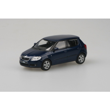 Škoda Fabia II (2006) Niebieski Storm Metalik (Modrá Storm Metalíza) 1:43 - ABREX