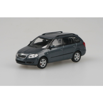 Škoda Fabia II Combi (2007) Szary Antracyt Metalik (Šedá Anthracite Metalíza) 1:43 - ABREX