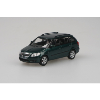 Škoda Fabia II Combi (2007) Zielony Amazonian Metalik (Zelená Amazonian Metalíza) 1:43 - ABREX
