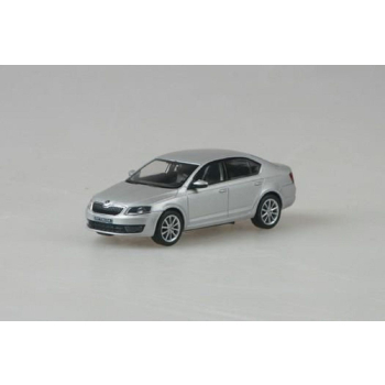 Škoda Octavia III (2012) Srebrny Brilliant Metalik (Stříbrná Brilliant Metalíza) 1:43 - ABREX