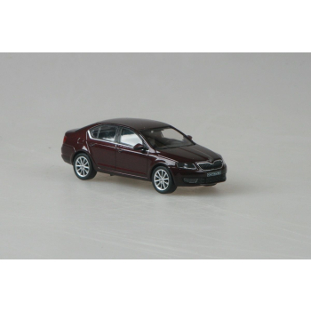 Škoda Octavia III (2012) Czerwony Brunello Metalik (Rosso Brunello Metalíza) 1:43- ABREX