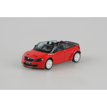 Škoda Fabia II (2006) Pomarańczowy Mandarynkowy Metalik (Oranžová Tangerine Metalíza) 1:43 - ABREX